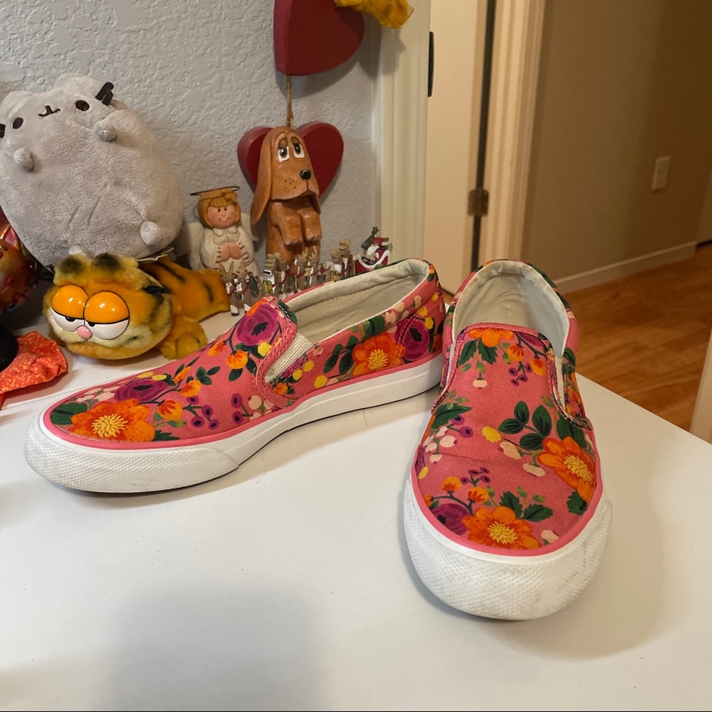 keds rifle paper co vintage blossom pink slip on 7.5